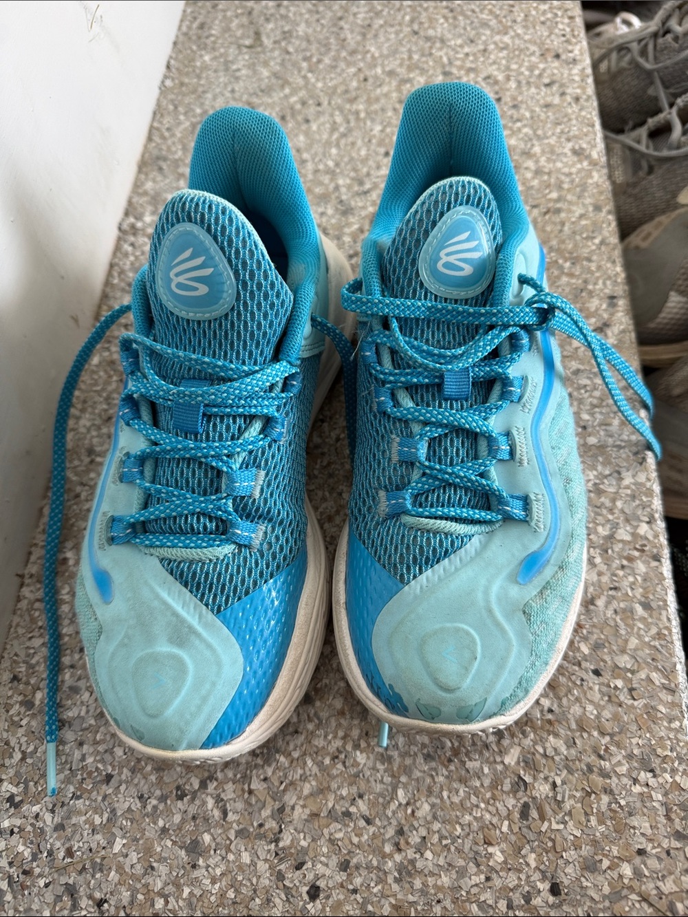 Boys Light Blue Basketball Shoes